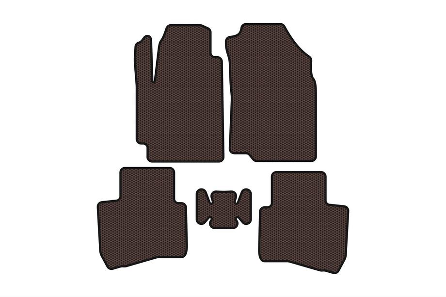 JAC S2 2014-2020 Rubber Floor Mats Carsuit (Brown) Image