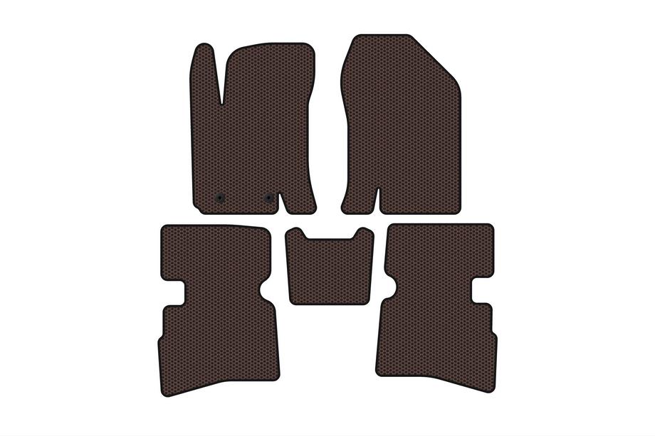 JAC S4 2018- Rubber Floor Mats Carsuit (Brown) Image