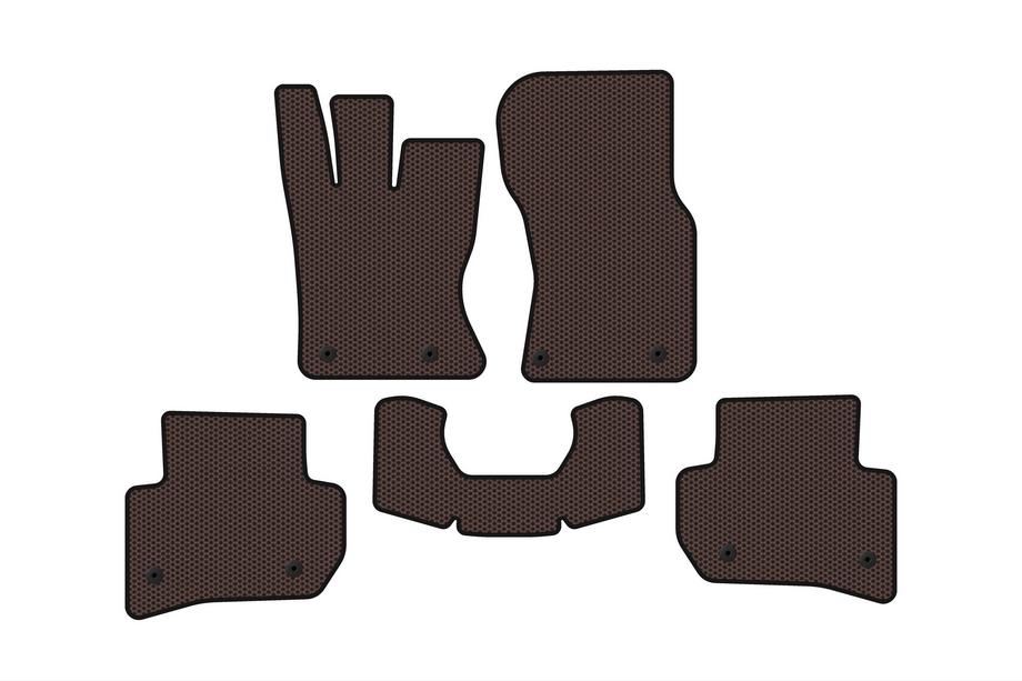 Jaguar F-PACE 2016- Rubber Floor Mats Carsuit (Brown) Image