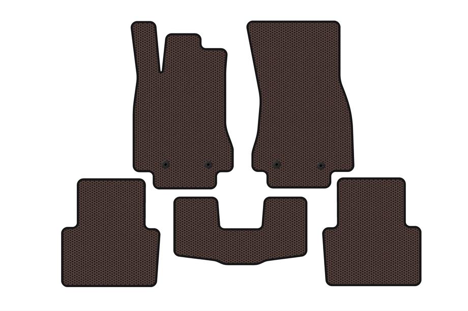 Jaguar XF 2009-2016 Rubber Floor Mats Carsuit (Brown) Photo 1