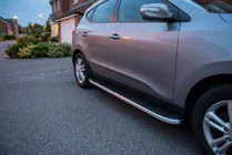Hyundai IX-35 2010-2015 Side Steps Tayga Grey (2 pcs, Aluminum) photo 1