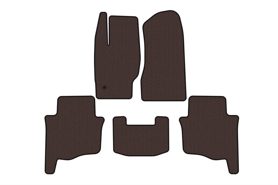 Jeep Grand Cherokee WK 2004-2010 Rubber Floor Mats Carsuit (Brown) Image