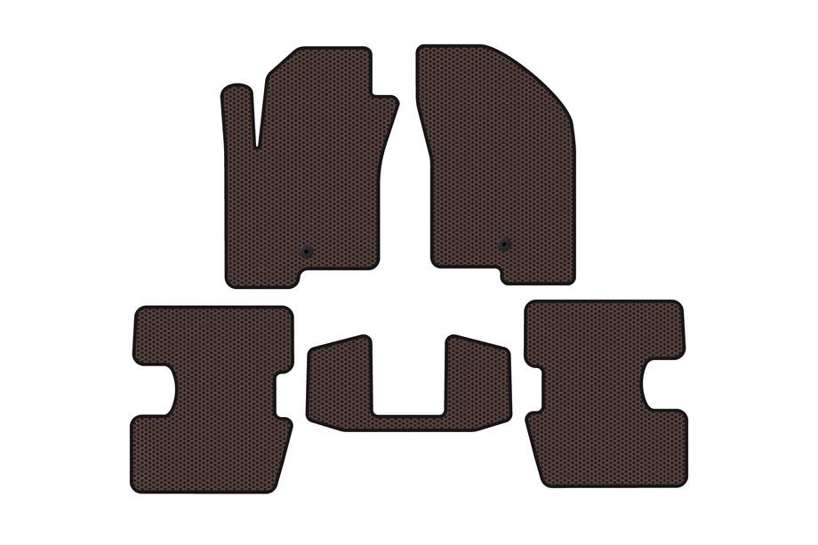Jeep Patriot 2007-2016 Rubber Floor Mats Carsuit (Brown) Image