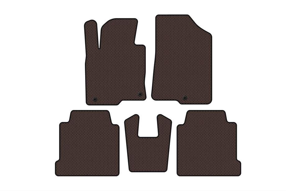 Kia Cadenza 2016- Rubber Floor Mats Carsuit (Brown) Image
