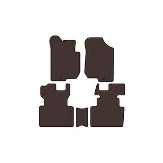 Rubber floor mats Carsuit (2006-2012, 2 rows, 7-seater, brown) photo 1