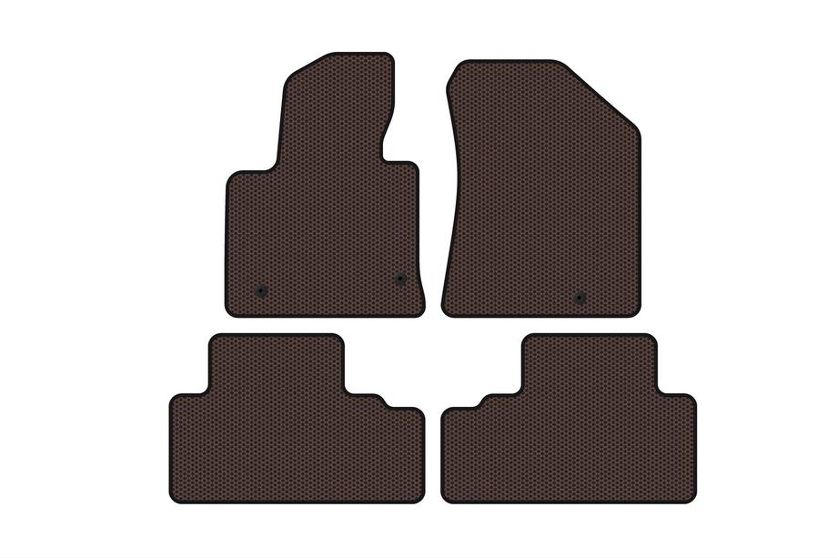Kia Carens 2012- Rubber Floor Mats Carsuit (Brown) Image