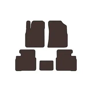 Rubber Floor Mats Carsuit (Brown) photo 1