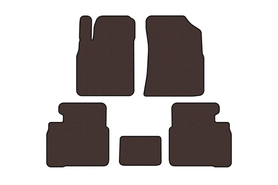 Kia Magentis 2000-2005 Rubber Floor Mats Carsuit (Brown) Image