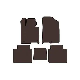 Rubber Floor Mats Carsuit (Brown) photo 1