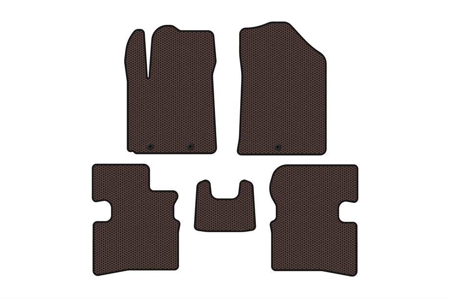 Kia Picanto 2004-2011 Rubber floor mats Carsuit (2009-2011, HB, brown) Photo 1