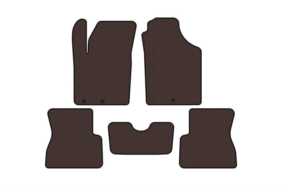 Kia Picanto 2011-2016 Rubber Floor Mats Carsuit (Brown) Image