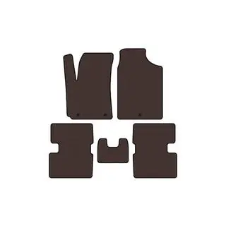 Rubber floor mats Carsuit (HB, brown)