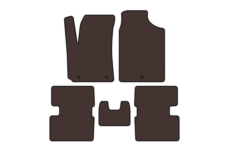 Kia Picanto 2016- Rubber floor mats Carsuit (HB, brown) Image