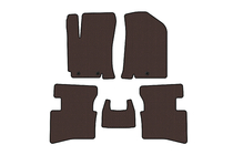 Kia Rio 2012-2017 Rubber Floor Mats Carsuit V2 (Brown) photo 1