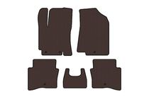 Kia Rio 2012-2017 Rubber Floor Mats Carsuit (SD, Brown) photo 1