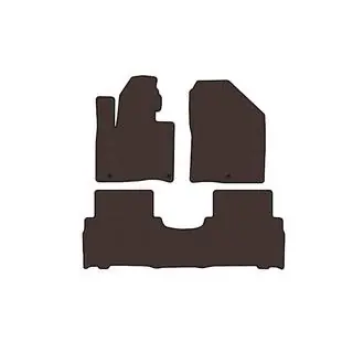 Rubber floor mats Carsuit (2014-2018, 5-seater, brown) photo 1