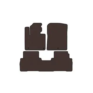 Rubber Floor Mats Carsuit (7-Seater, Brown) photo 1