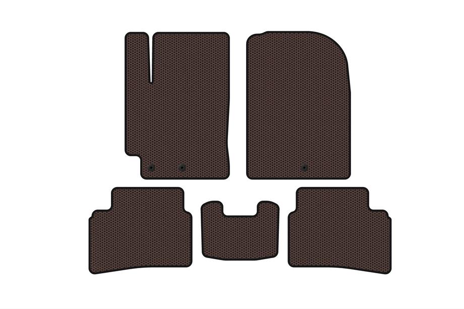 Kia Stonic 2017- Rubber floor mats Carsuit (2019+, brown) Photo 1