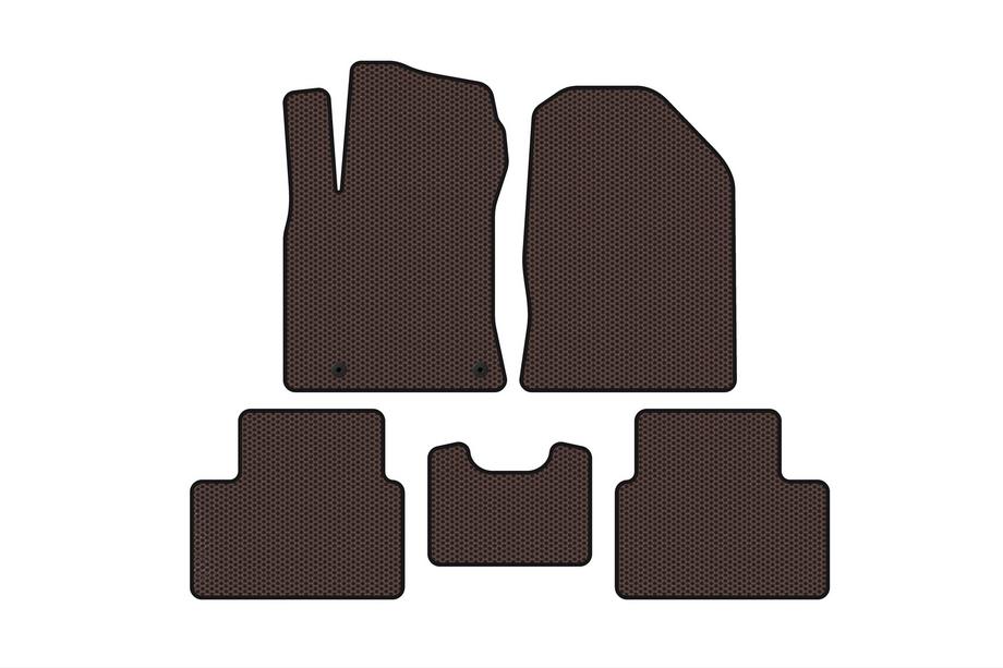 Kia Cerato 4 2019- Rubber Floor Mats Carsuit (Brown) Image