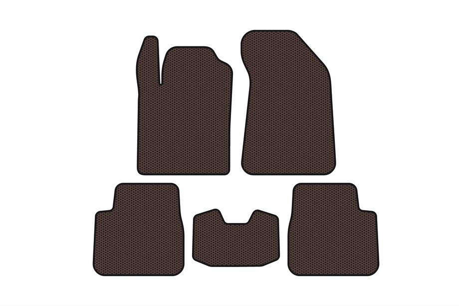 Lancia Delta 2008-2014 Rubber Floor Mats Carsuit (Brown) Image