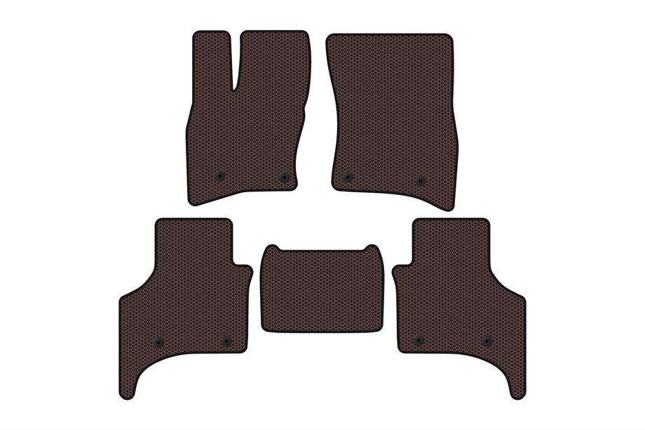 Land Rover Defender 2019- Rubber floor mats Carsuit (5-door, brown) Image