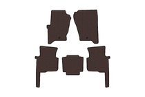 Land Rover Discovery III 2004–2009 Rubber Floor Mats Carsuit (Brown) photo 1