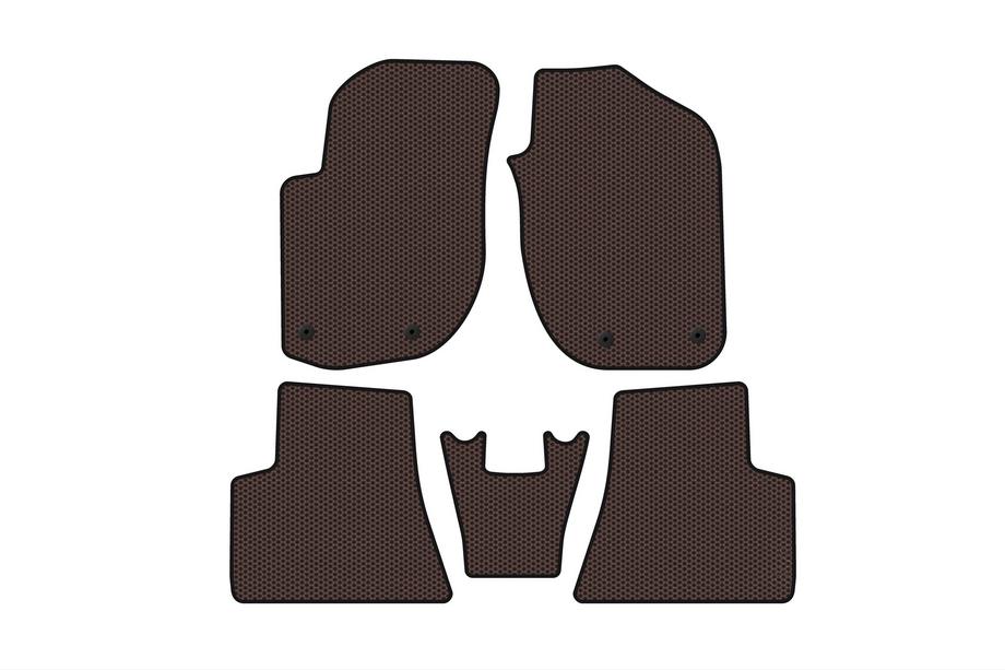 Land Rover Freelander I 1997-2006 Rubber Floor Mats Carsuit (Brown) Image