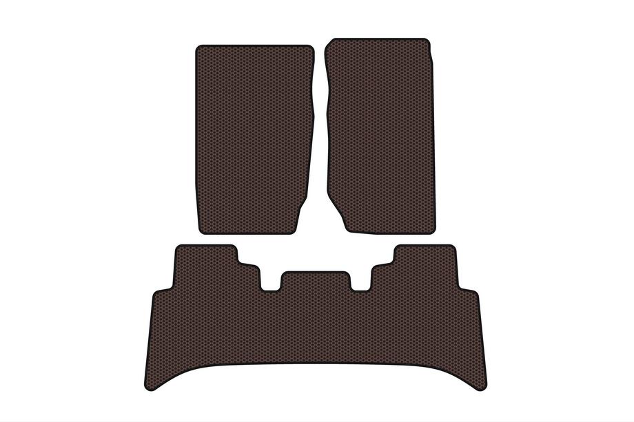 Range Rover II P38A 1997-2002 Rubber Floor Mats Carsuit (Brown) Image