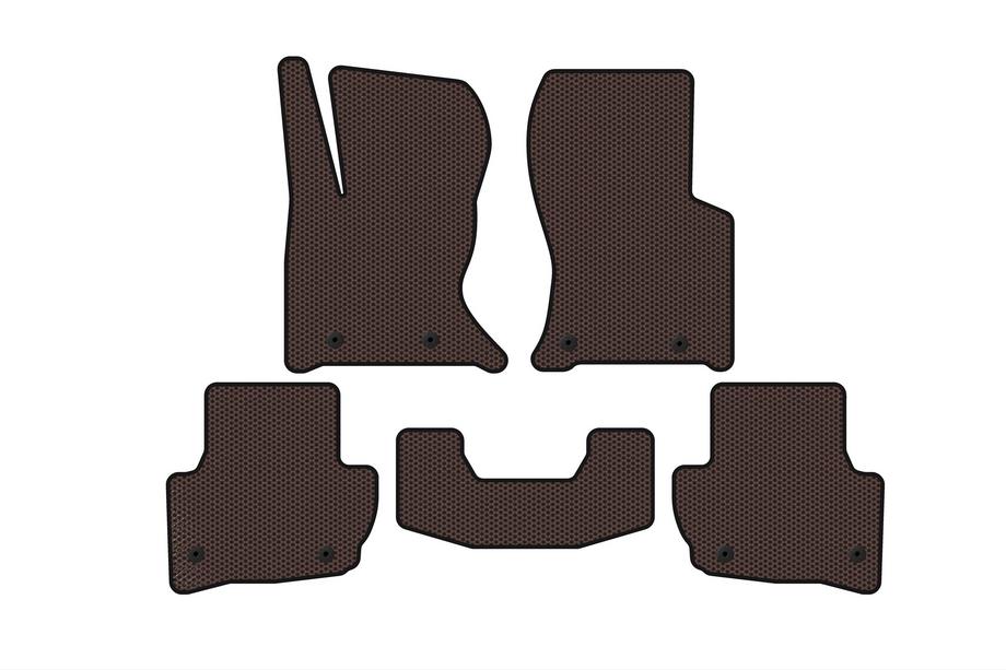 Range Rover Velar 2017- Rubber Floor Mats Carsuit (Brown) Image