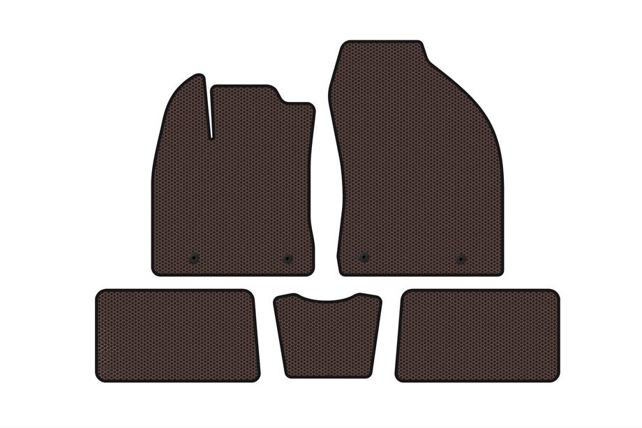 Lexus CT200H 2011-2022 Rubber floor mats Carsuit (HB, Hybrid, brown) Image