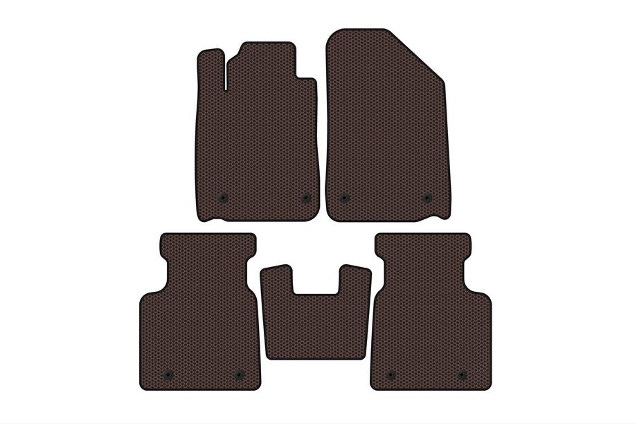 Lexus ES 2001-2006 Rubber Floor Mats Carsuit (Brown) Image