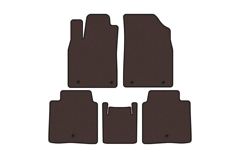 Lexus ES 2012-2018 Rubber floor mats Carsuit (SD, Hybrid, brown) Image