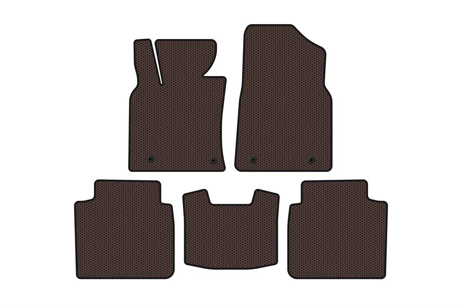 Lexus ES 2018- Rubber Floor Mats Carsuit (SD, Brown) Image
