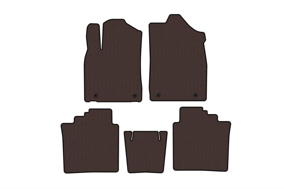 Lexus ES 2012-2018 Rubber Floor Mats Carsuit (Brown) Image