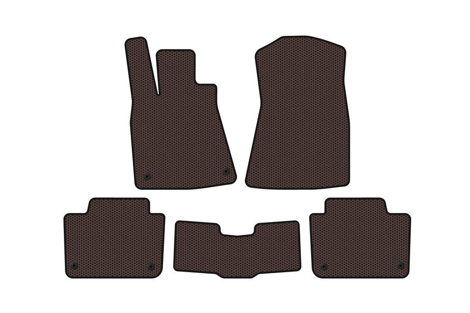 Lexus GS 2005-2011 Rubber Floor Mats Carsuit (SD, Brown) Image