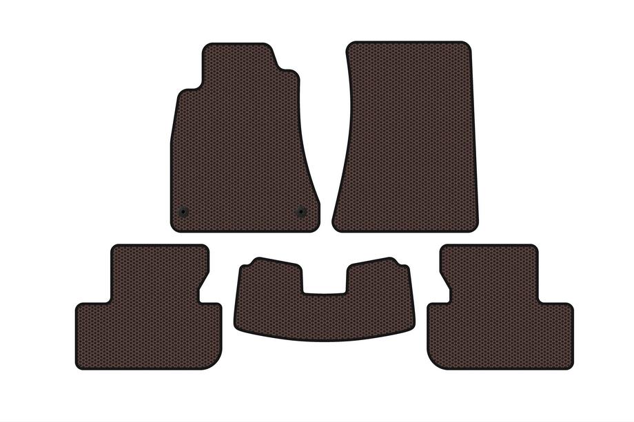 Lexus IS 2005-2013 Rubber Floor Mats Carsuit (SD, 2WD, Brown) Image