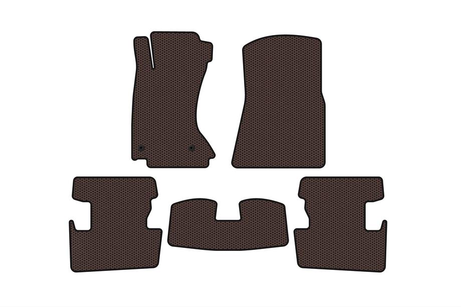Lexus IS 2005-2013 Carsuit rubber floor mats (AWD, brown) Image