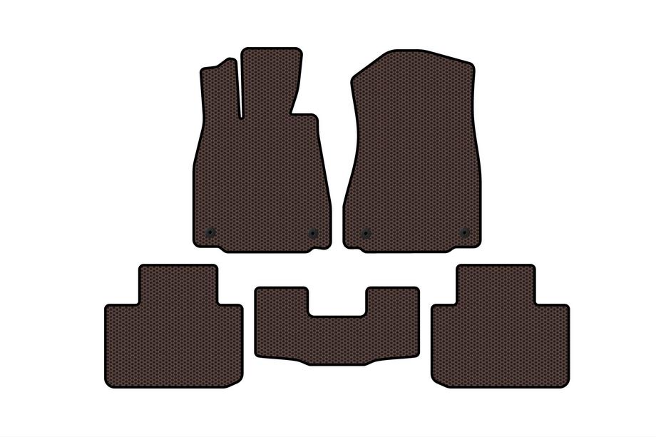 Lexus IS 2013- Rubber floor mats Carsuit (2WD, brown) Photo 1
