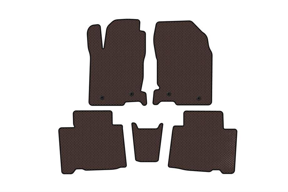 Lexus NX 2014-2021 Rubber Floor Mats Carsuit (Brown) Image