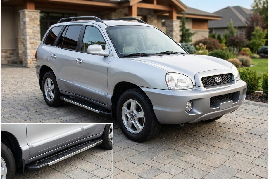 Hyundai Santa Fe 1 2000-2006 Side Steps RedLine V1 (2 pcs, Aluminum) Image
