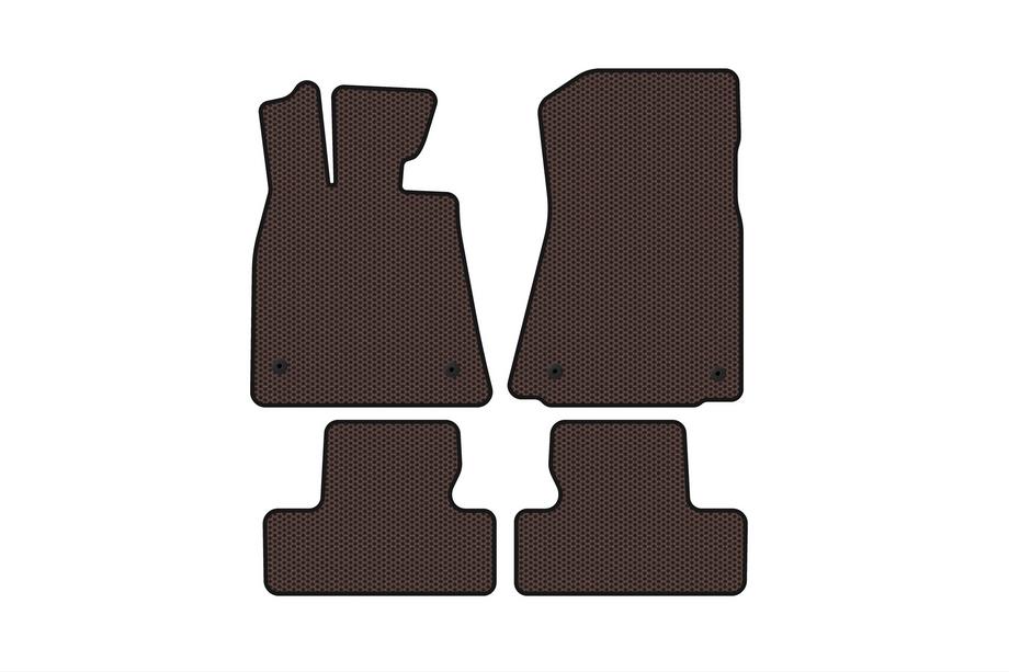 Lexus RC 200t 2014- Rubber floor mats Carsuit (Coupe, brown) Image