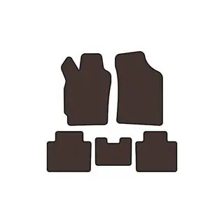 Rubber Floor Mats Carsuit (Brown) photo 1
