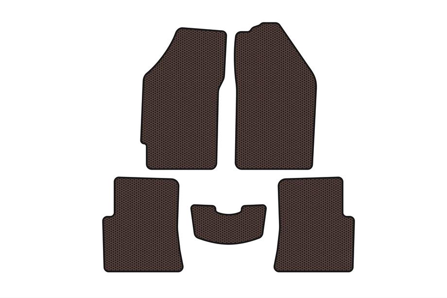 Lifan 520 Breeze 2005-2013 Rubber Floor Mats Carsuit (SD, Brown) Image
