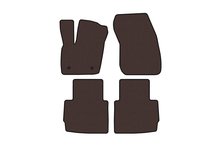 Lincoln MKZ 2012-2020 Rubber Floor Mats Carsuit (Brown) Image