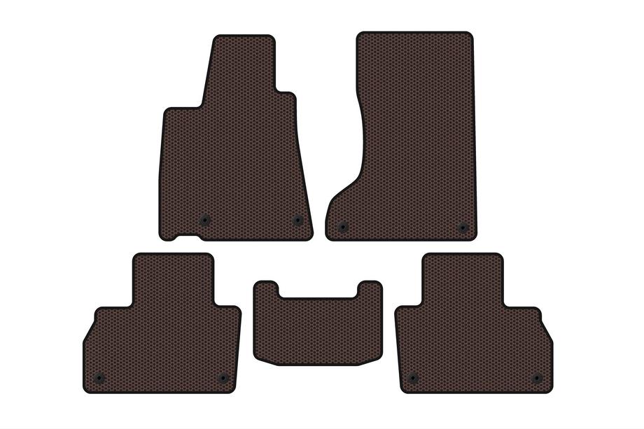Maserati Levante 2016- Rubber Floor Mats Carsuit (Brown) Image