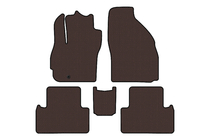 Mazda 5 2005-2009 Rubber floor mats Carsuit (2 rows, 7-seater, brown) photo 1