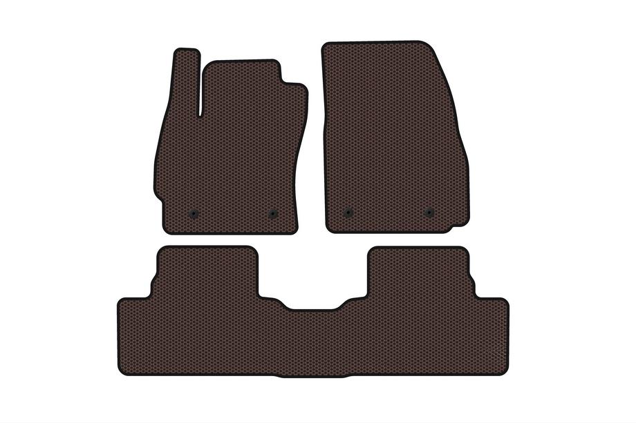Mazda 5 2010-2018 Rubber floor mats Carsuit (2 rows, brown) Image