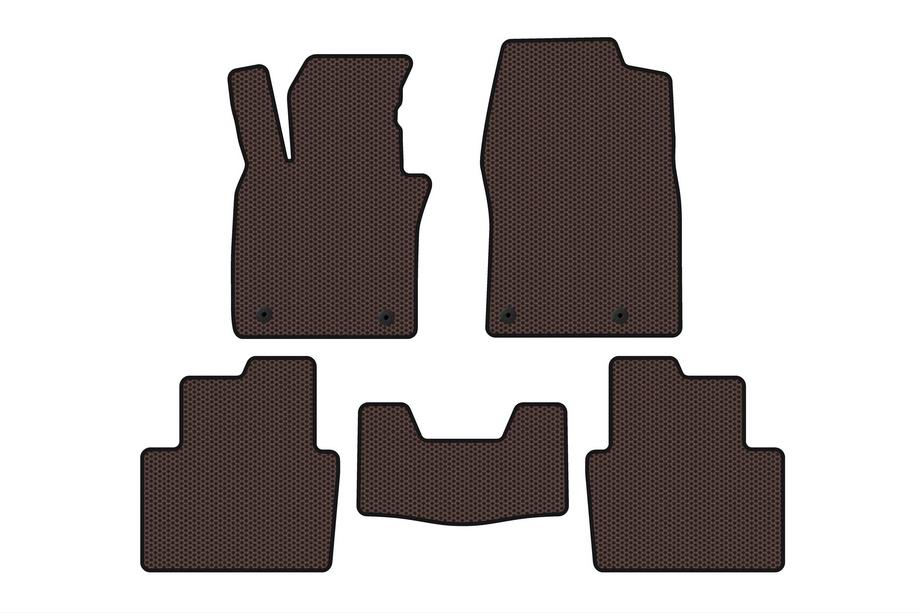 Mazda CX-30 2019- Rubber Floor Mats Carsuit (Brown) Image