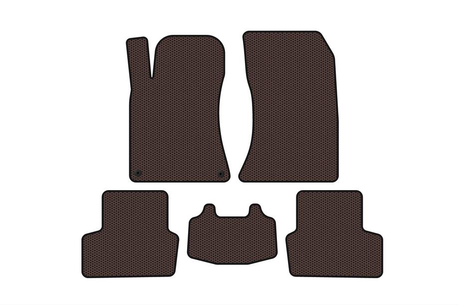 Mercedes CLA C117 2013-2019 Rubber Floor Mats Carsuit (SD, Brown) Image