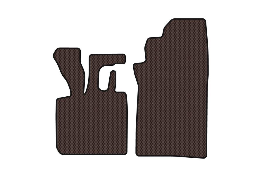 Smart 1998-2007 Rubber floor mats Carsuit (1998-2003, Cabriolet, brown) Image